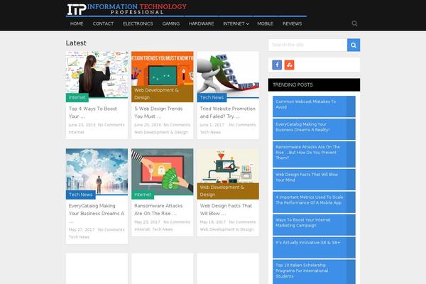 MagXP theme site design template sample