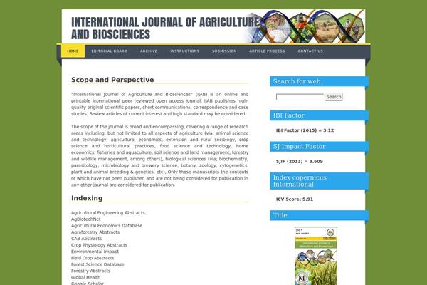 Living Journal theme site design template sample