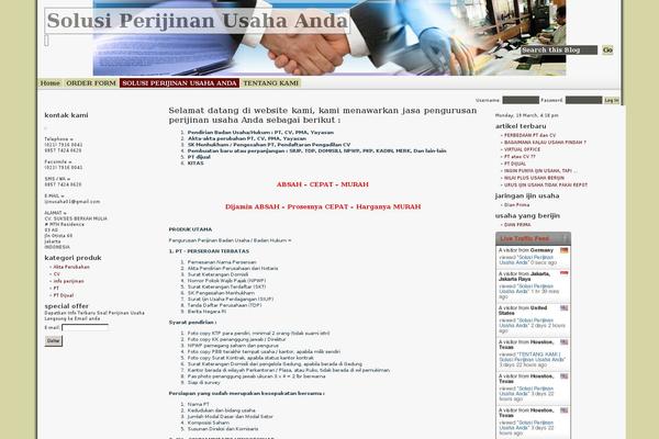 ijinusaha.net site used Khaki Traveler