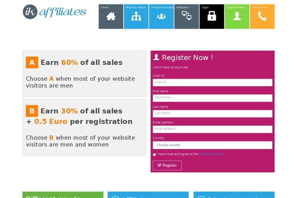 Site using Crumina-page-slider plugin