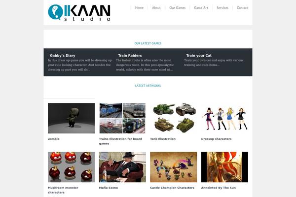 Knead theme site design template sample