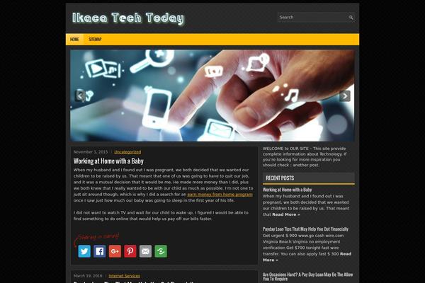 Stacks theme site design template sample