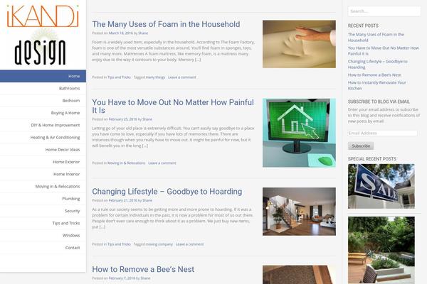 Electa theme site design template sample
