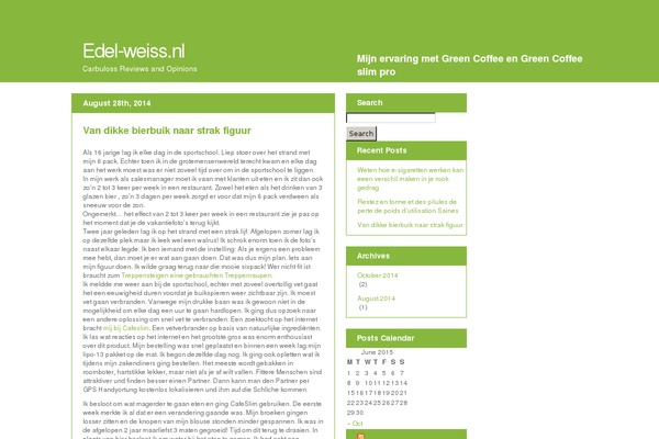 ikbenafgevallen.com site used The Go Green Theme