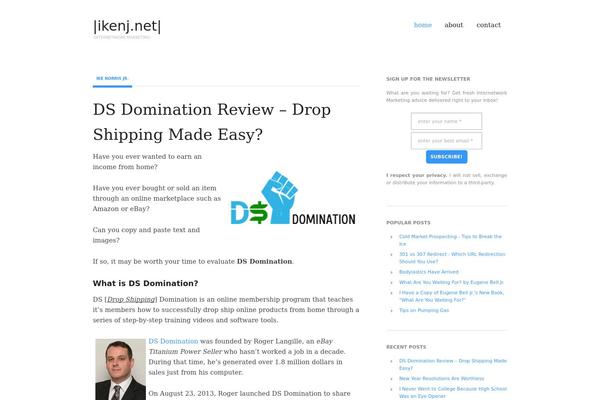 Balance theme site design template sample
