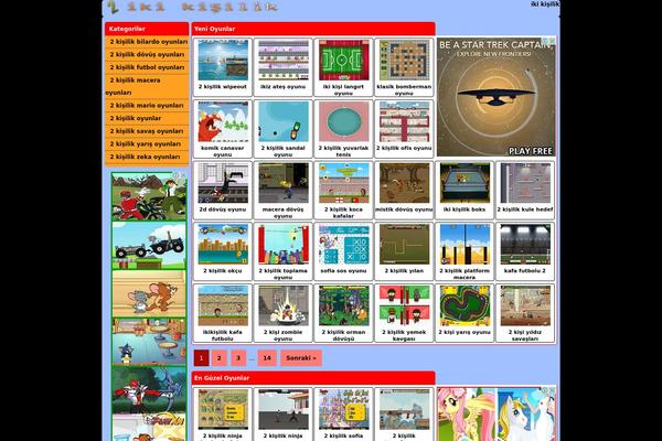 Oyun theme site design template sample