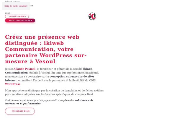 ikiweb.fr site used Yootheme-ikiweb