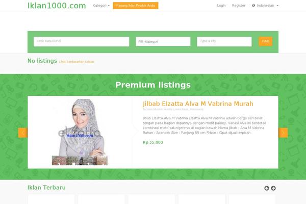 ClassifiedEngine theme site design template sample