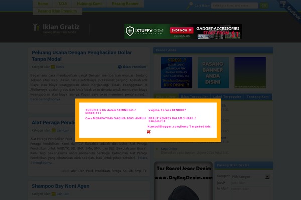 iklangratiz.com site used Netmediaadv