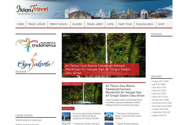 Jarida theme site design template sample