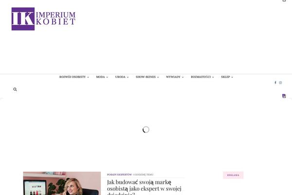 The Voux theme site design template sample