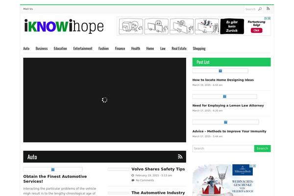 iknowihope.com site used Algarida