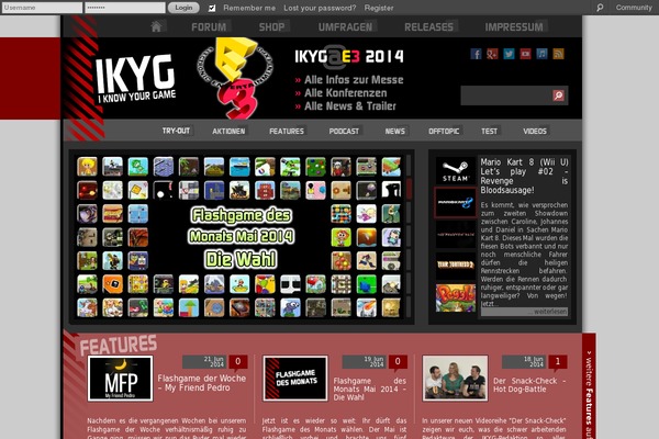 Steam theme site design template sample