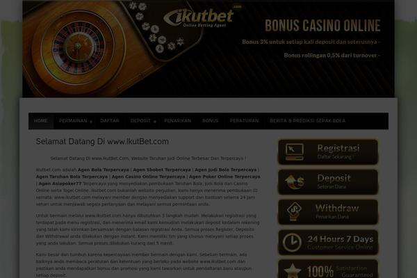 Gameday theme site design template sample