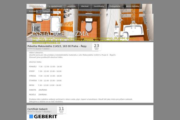 Clear Style theme site design template sample