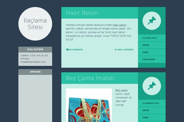 Flounder theme site design template sample