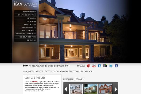 Real-estate theme site design template sample