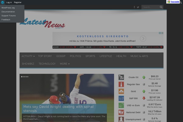 Site using BuddyStream plugin