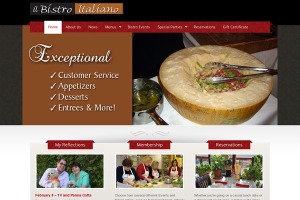 The Restaurant theme site design template sample