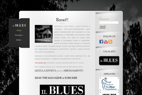 Memoir theme site design template sample