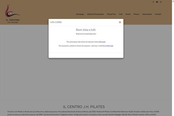 Site using Homepage-pop-up plugin