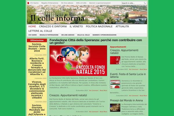 WP Newspaper theme site design template sample
