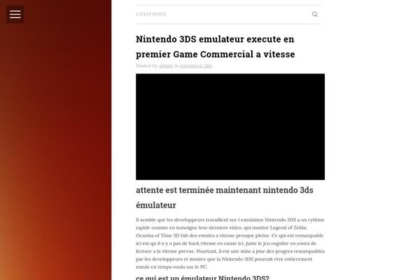 Microblog theme site design template sample
