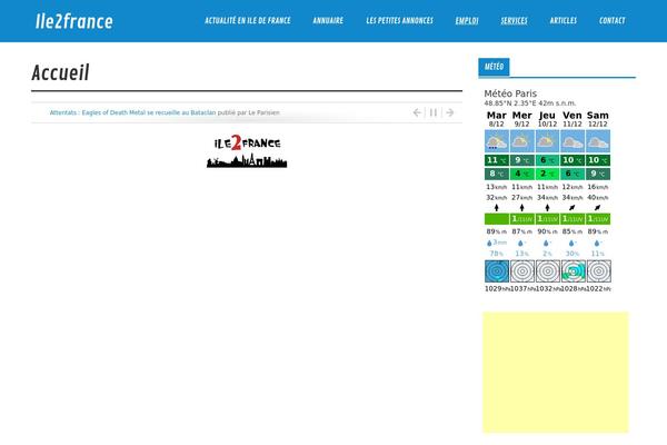 Glades theme site design template sample