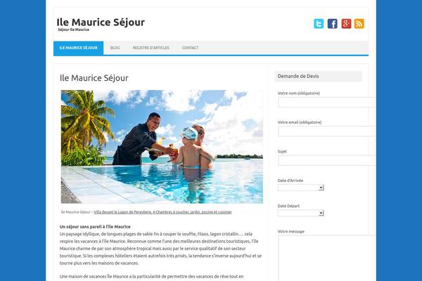 Iconic One theme site design template sample