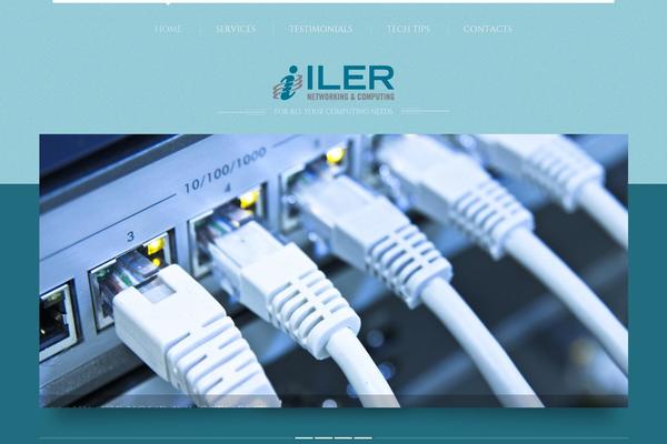 Techno theme site design template sample