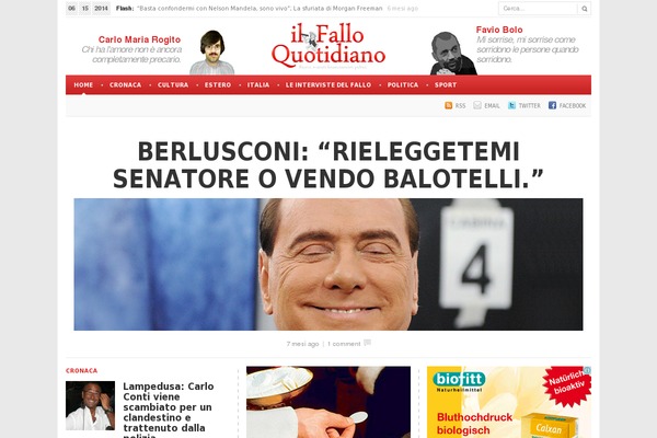 Newspaper theme site design template sample