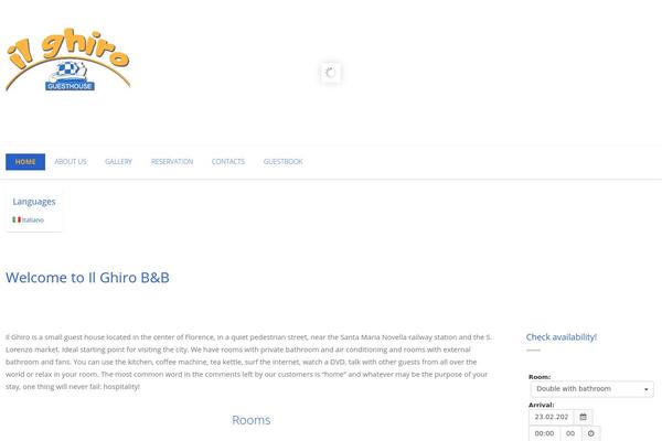 Hoteliour theme site design template sample
