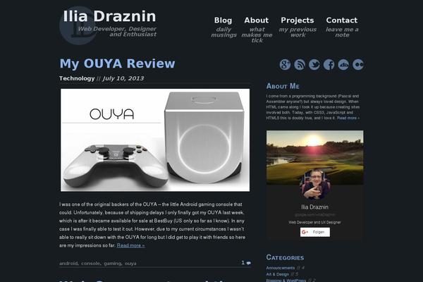 Site using OTW Portfolio Light plugin