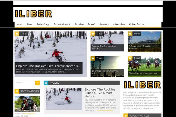 Spirit theme site design template sample