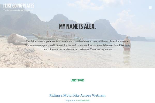 Ink theme site design template sample