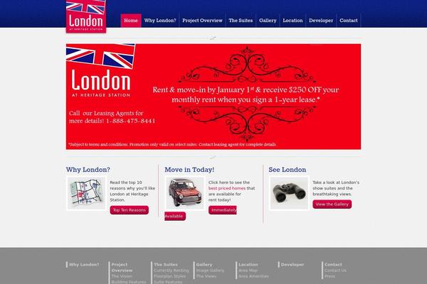 London theme site design template sample