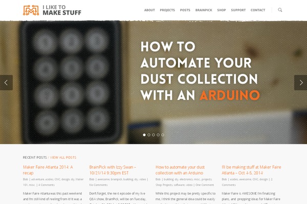 Site using Salient-core plugin