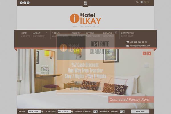 Nice Hotel theme site design template sample