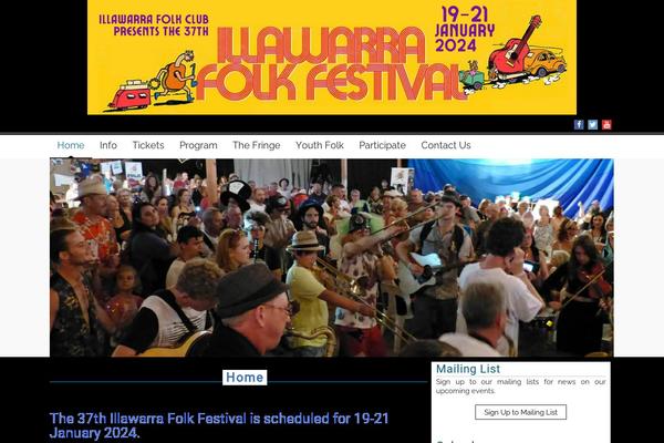 illawarrafolkfestival.com.au site used News Magazine