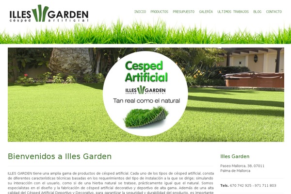 Garden theme site design template sample