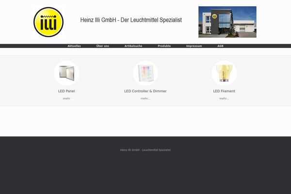 Vantage theme site design template sample