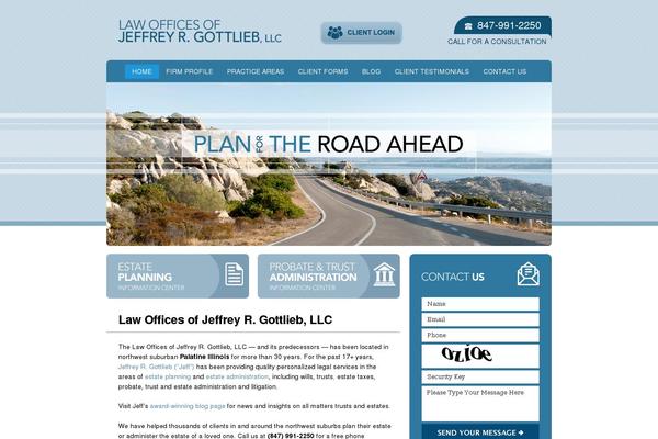 Universal theme site design template sample