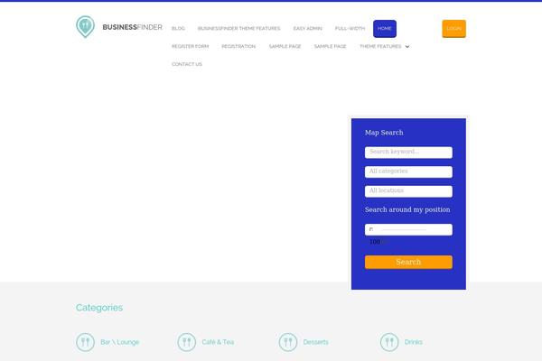 Business Finder theme site design template sample