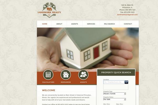 Landmark theme site design template sample
