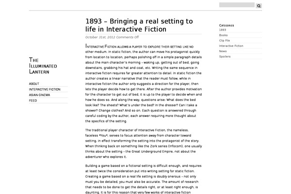 Oulipo theme site design template sample