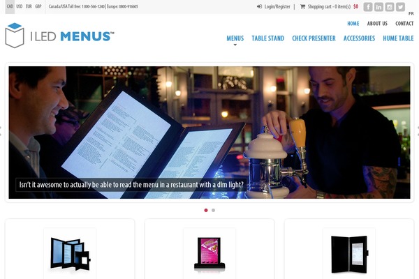 illuminatedledmenus.com site used Guarana
