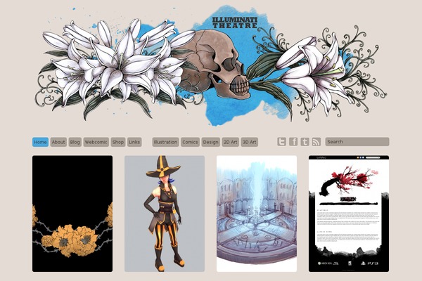 Grid Theme Responsive theme site design template sample