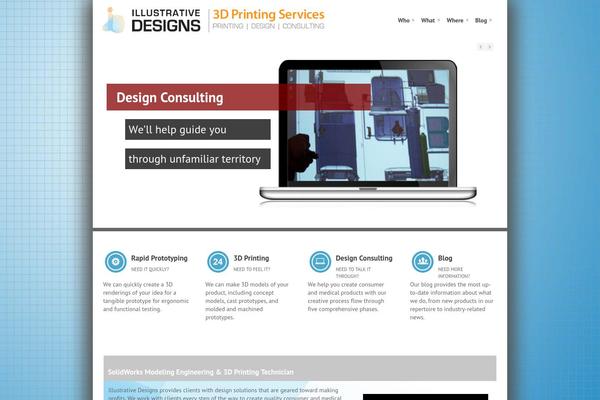 illustrative theme site design template sample