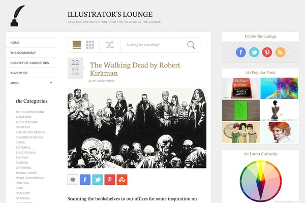 illustratorslounge.com site used Plume