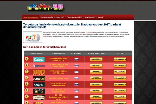 ilmaiskierroksia.net site used Doubleup Theme